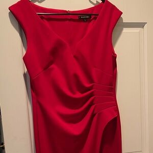 MARINA Vibrant Red Maxi Dress
